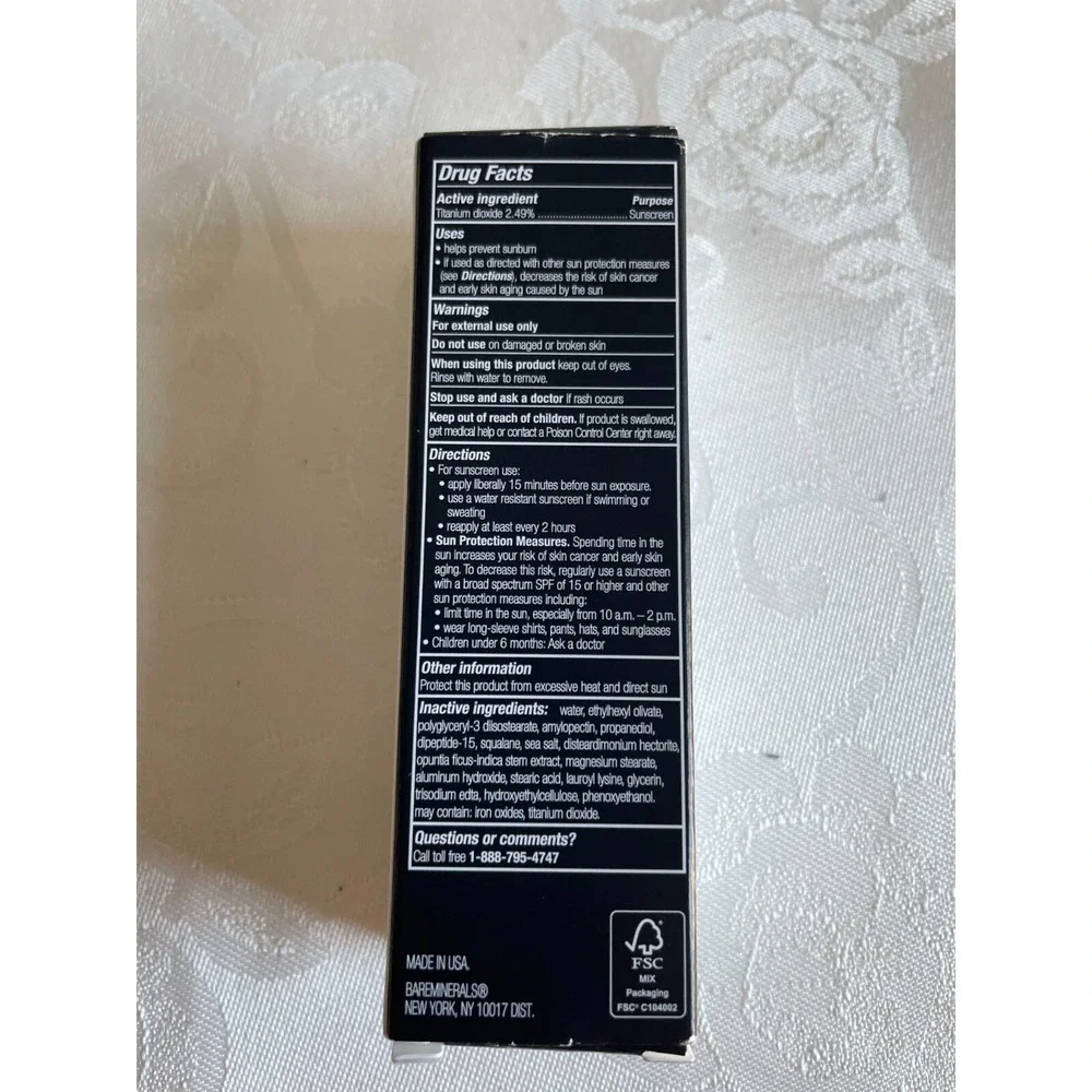 New bareMinerals ORIGINAL Liquid Mineral Foundation SPF 20 Sunscreen Light o8